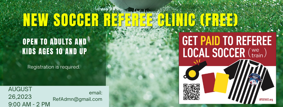 Become a youth soccer referee