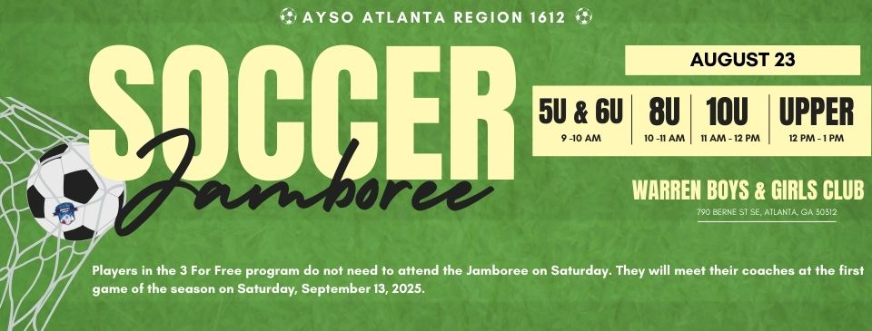 AYSO Atlanta Kids Soccer Jamboree